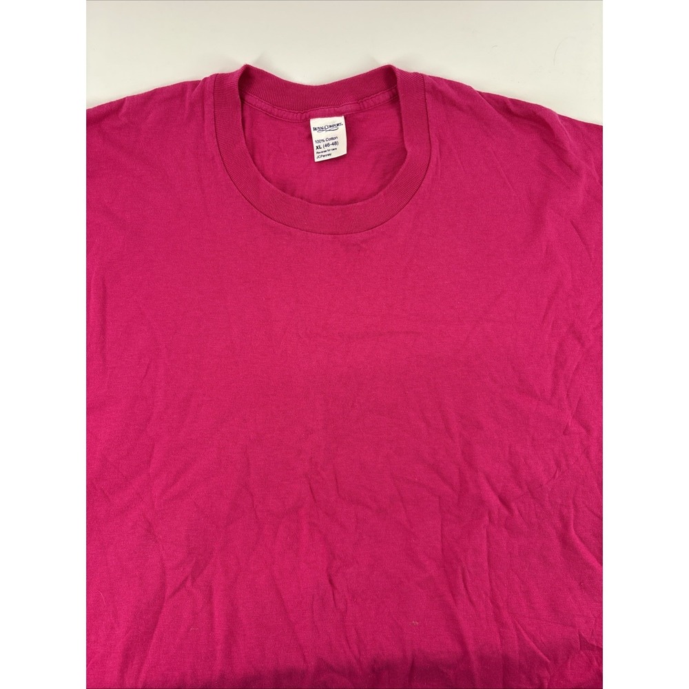 VTG Royal Comfort Adult T-shirt XL Raspberry Pink Single Stitch Tee USA